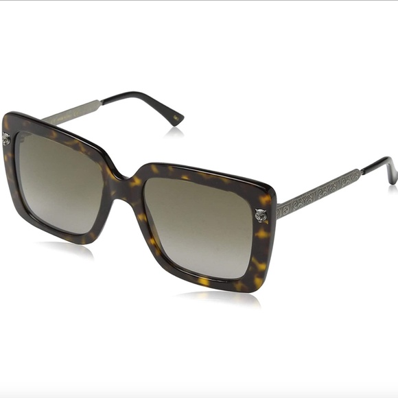 GUCCI GG0216S 002 Havana Oversized Square Sunglasses main image 6